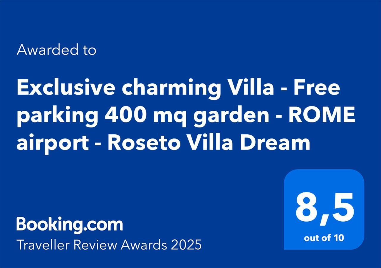 Exclusive Charming Villa - Free Parking 400 Mq Garden - Rome Airport - Roseto Villa Dream Fregenae Buitenkant foto